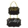 AMSCAN New Year's 14 In. Hello, Goodbye Chalkboard (4-Pack)