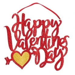 AMSCAN 10 In. Valentine's Day Happy Valentine's Day Hanging Decoration (4-Pack)