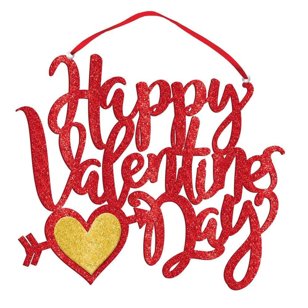 AMSCAN 10 In. Valentine's Day Happy Valentine's Day Hanging Decoration (4-Pack) 1 AMSCAN 10 In. Valentine's Day Happy Valentine's Day Hanging Decoration (4-Pack)