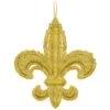 AMSCAN 14 In. Mardi Gras Gold Foam Fleur De Lis Decoration (2-Pack)