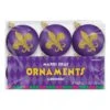 AMSCAN 3 In. Mardi Gras Fleur De Lis Ornaments (3-Pack)