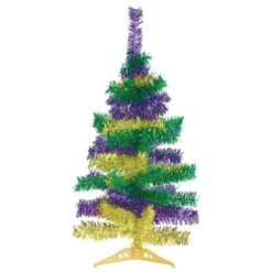 AMSCAN 18 In. Mardi Gras Wire Tinsel Tree (2-Pack)