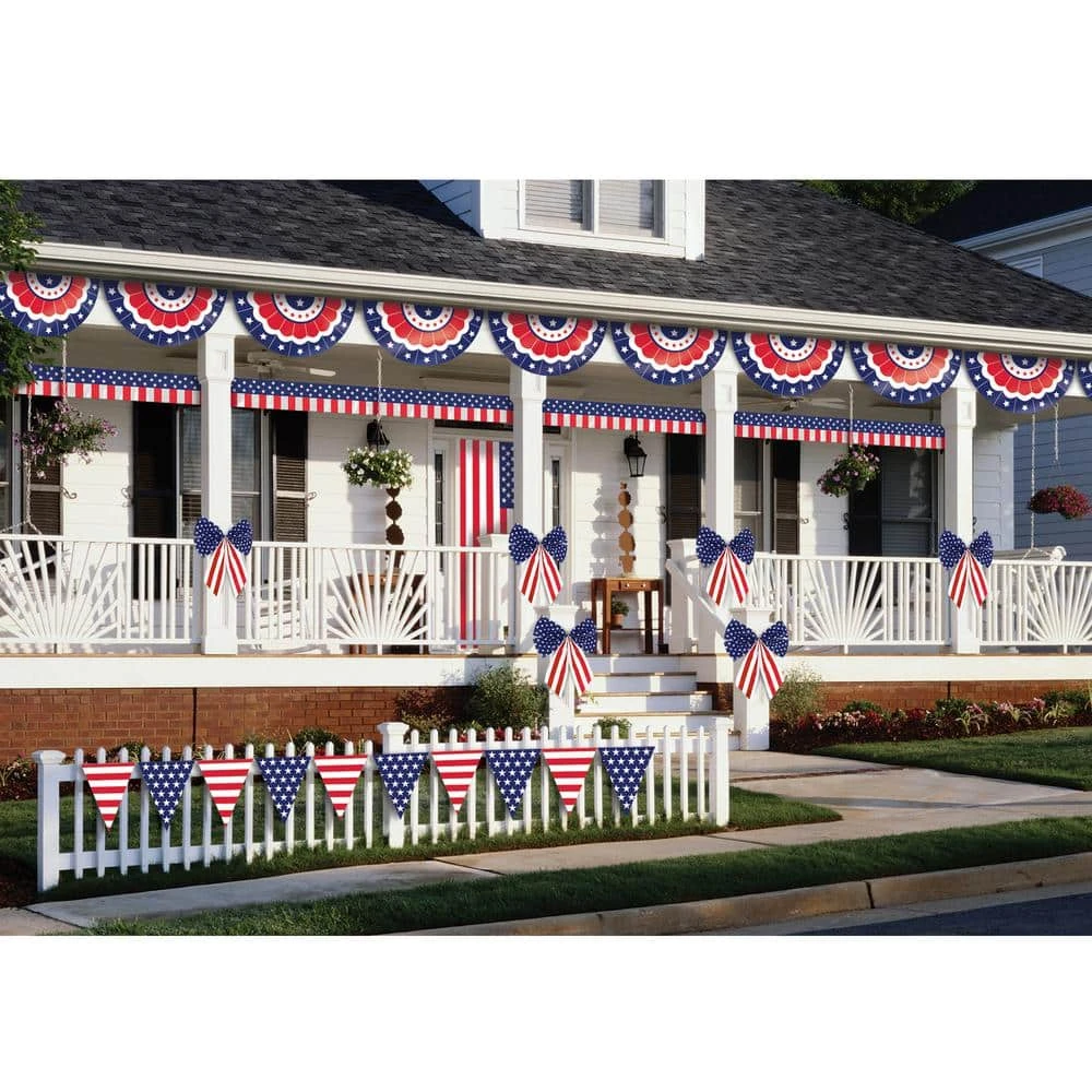 AMSCAN Patriotic Ultimate Outdoor Decorating Kit 1 AMSCAN Patriotic Ultimate Outdoor Decorating Kit