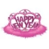 AMSCAN New Year's 3.5 In. Pink Tiara (4-Pack)