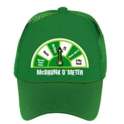 AMSCAN Green McDrunk O'Meter St. Patrick's Day Trucker Hat (2-Pack)