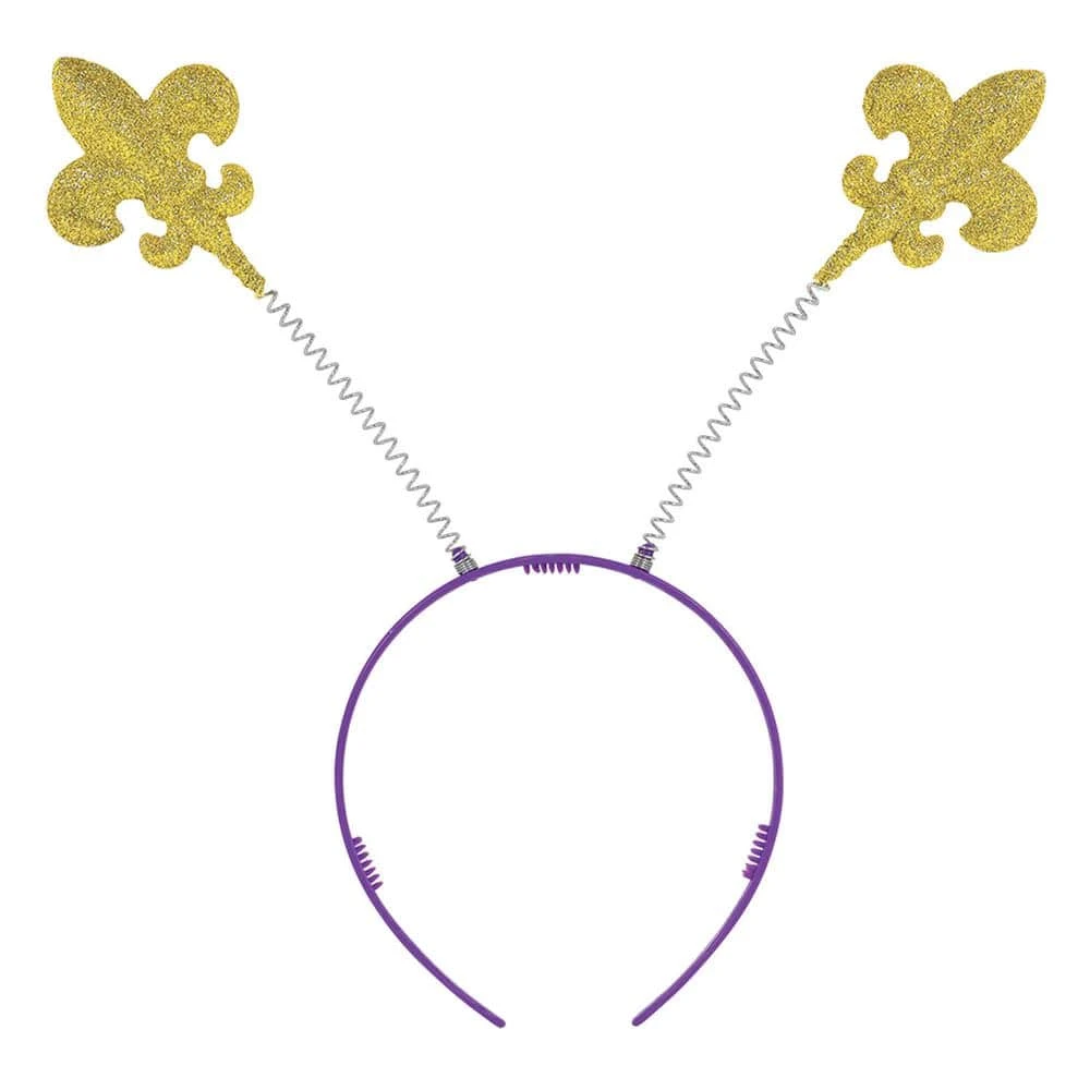 AMSCAN Gold Plastic Fleur De Lis Mardi Gras Head Bopper (7-Pack) 1 AMSCAN Gold Plastic Fleur De Lis Mardi Gras Head Bopper (7-Pack)