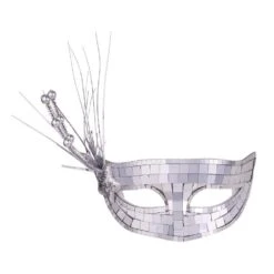 AMSCAN Silver Plastic New Year's Reflection Mask (2-Pack)