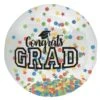 AMSCAN 24 In. Multi-Color Graduation Large Inflatable Confetti Autograph Ball (3-Pack)