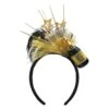AMSCAN Gold Plastic New Year's Champagne Bottle Deluxe Headband (2-Pack)