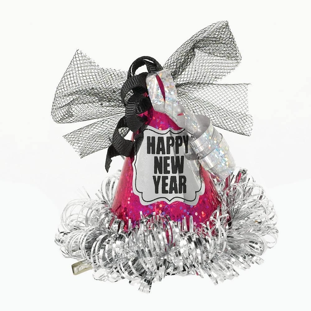 AMSCAN New Year's 3 In. Jewel Tone Cone Hat Hair Clip (4-Pack) 1 AMSCAN New Year's 3 In. Jewel Tone Cone Hat Hair Clip (4-Pack)