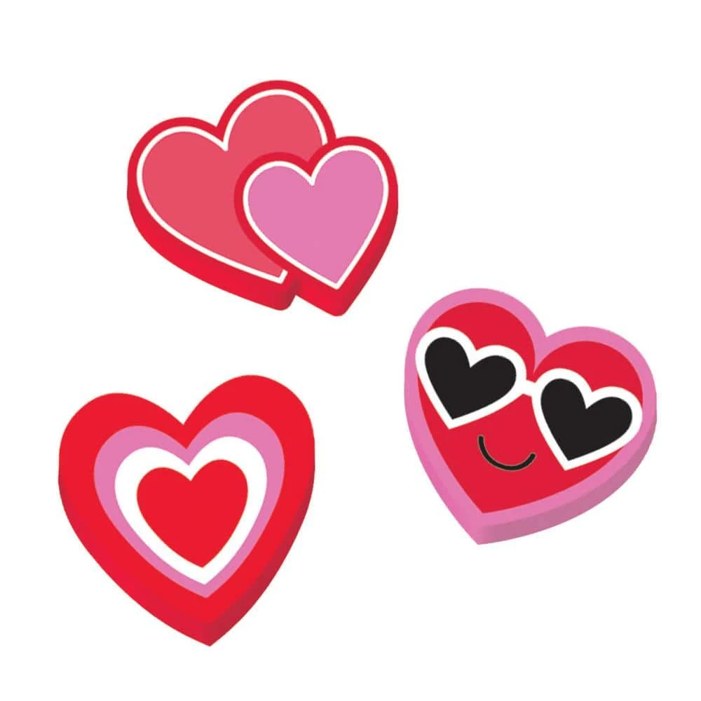 AMSCAN 0.625 In. Valentine's Day Mini Eraser Assortment (144-Count, 6-Pack) 1 AMSCAN 0.625 In. Valentine's Day Mini Eraser Assortment (144-Count, 6-Pack)