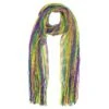 AMSCAN Green, Purple And Gold Glitter Mardi Gras Striped Scarf (2-Pack)