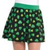 AMSCAN Black Cotton Polyester Blend Shamrock St. Patrick's Day Skirt