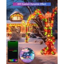 66 FT 200 LED Smart String Lights Color Changing APP Remote Control Timer Dimmable Christmas Fairy Twinkle Lights -The Home Depot Shop avatar controls christmas string lights absl51 44 1000