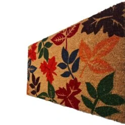 Welcome Leaves Multi 18 In. X 30 In. Coir Non-Slip Indoor Outdoor Door Mat 8 Welcome Leaves Multi 18 In. X 30 In. Coir Non-Slip Indoor Outdoor Door Mat -The Home Depot Shop beige colored leaves first concept inc fall doormats fc 72908 40 1000