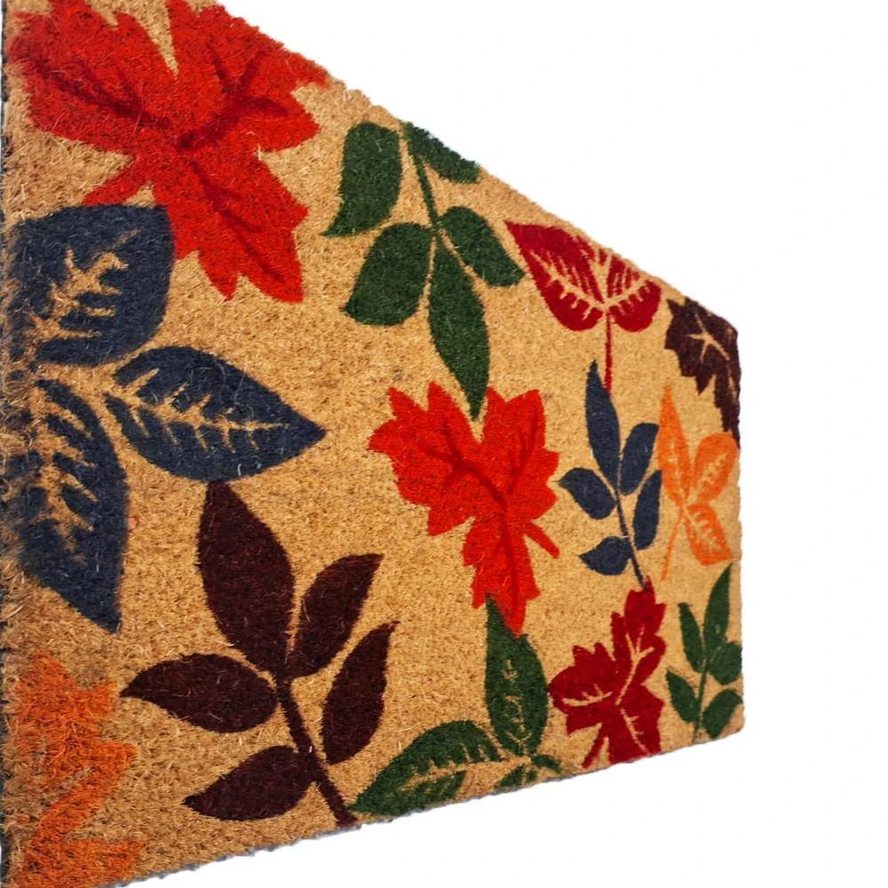 Welcome Leaves Multi 18 In. X 30 In. Coir Non-Slip Indoor Outdoor Door Mat 2 Welcome Leaves Multi 18 In. X 30 In. Coir Non-Slip Indoor Outdoor Door Mat - Image 2