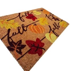 Welcome Fall Leaves Multi 18 In. X 30 In. Coir Non-Slip Indoor Outdoor Door Mat 13 Welcome Fall Leaves Multi 18 In. X 30 In. Coir Non-Slip Indoor Outdoor Door Mat -The Home Depot Shop beige fall leaves first concept inc fall doormats fc 82608 1f 1000