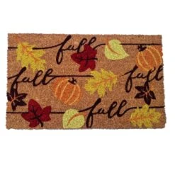 Welcome Fall Leaves Multi 18 In. X 30 In. Coir Non-Slip Indoor Outdoor Door Mat 12 Welcome Fall Leaves Multi 18 In. X 30 In. Coir Non-Slip Indoor Outdoor Door Mat -The Home Depot Shop beige fall leaves first concept inc fall doormats fc 82608 4f 1000