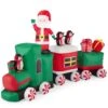 Best Choice Products 8.5 X 5 Ft. Inflatable Christmas Train With Animated Santa Claus And 10-LED Lights