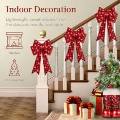 Best Choice Products 2 Ft. LED Pre-lit Christmas Bows Holiday Yard Decor (Set Of 3) 10 Best Choice Products 2 Ft. LED Pre-lit Christmas Bows Holiday Yard Decor (Set Of 3) -The Home Depot Shop best choice products christmas yard decorations sky6555 1f 1000