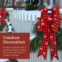 Best Choice Products 2 Ft. LED Pre-lit Christmas Bows Holiday Yard Decor (Set Of 3) 11 Best Choice Products 2 Ft. LED Pre-lit Christmas Bows Holiday Yard Decor (Set Of 3) -The Home Depot Shop best choice products christmas yard decorations sky6555 44 1000