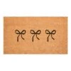 Bow Trio Black 17 In. X 29 In. Indoor/Outdoor Doormat