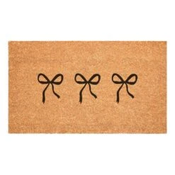 Bow Trio Black 24 In. X 36 In. Indoor/Outdoor Doormat