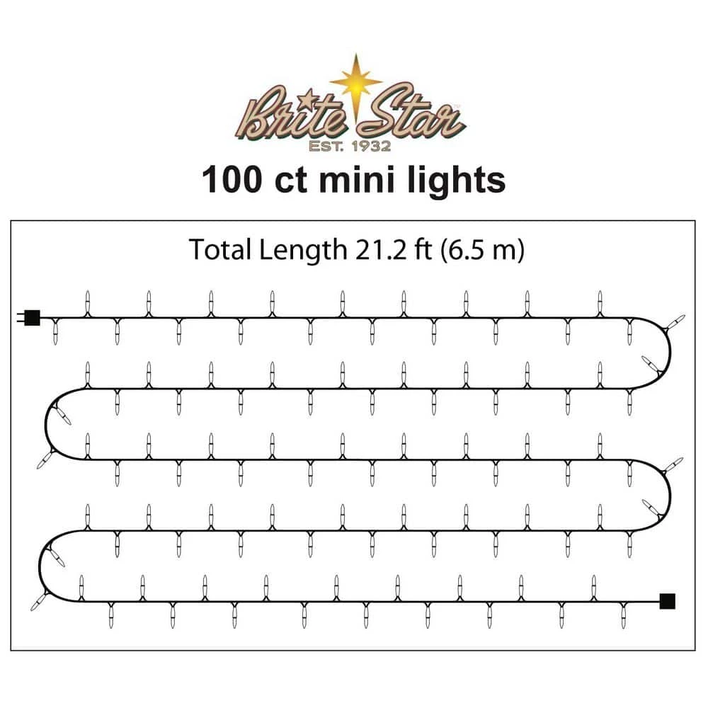 21.2 Ft. 100-Count Incandescent Multi Christmas String To String Mini Lights 3 21.2 Ft. 100-Count Incandescent Multi Christmas String To String Mini Lights - Image 3