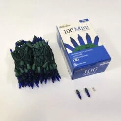 22.42 Ft. 100-Count Incandescent Blue Christmas String To String Mini Lights 13 22.42 Ft. 100-Count Incandescent Blue Christmas String To String Mini Lights -The Home Depot Shop brite star christmas string lights 37 343 00 76 1000