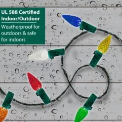 12 Ft. 35-Count LED C6 Faceted Multi Purple Pink Christmas Lights 7 12 Ft. 35-Count LED C6 Faceted Multi Purple Pink Christmas Lights -The Home Depot Shop brite star christmas string lights 37 946 00 1f 1000