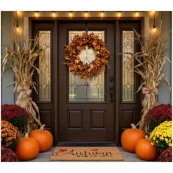 Autumn Blessings 17 In. X 29 In. Coir Door Mat 10 Autumn Blessings 17 In. X 29 In. Coir Door Mat -The Home Depot Shop calloway mills fall doormats 101841729 1f 1000