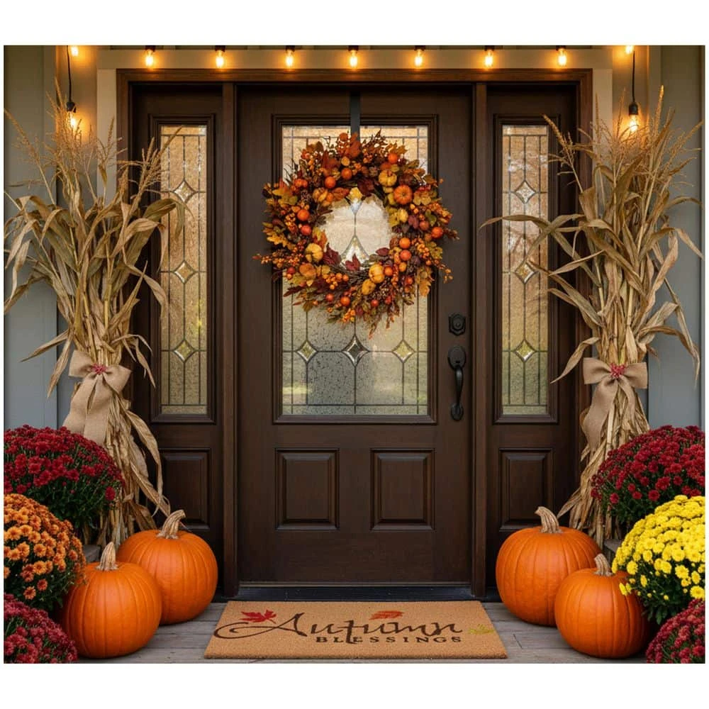 Autumn Blessings 17 In. X 29 In. Coir Door Mat 5 Autumn Blessings 17 In. X 29 In. Coir Door Mat - Image 5