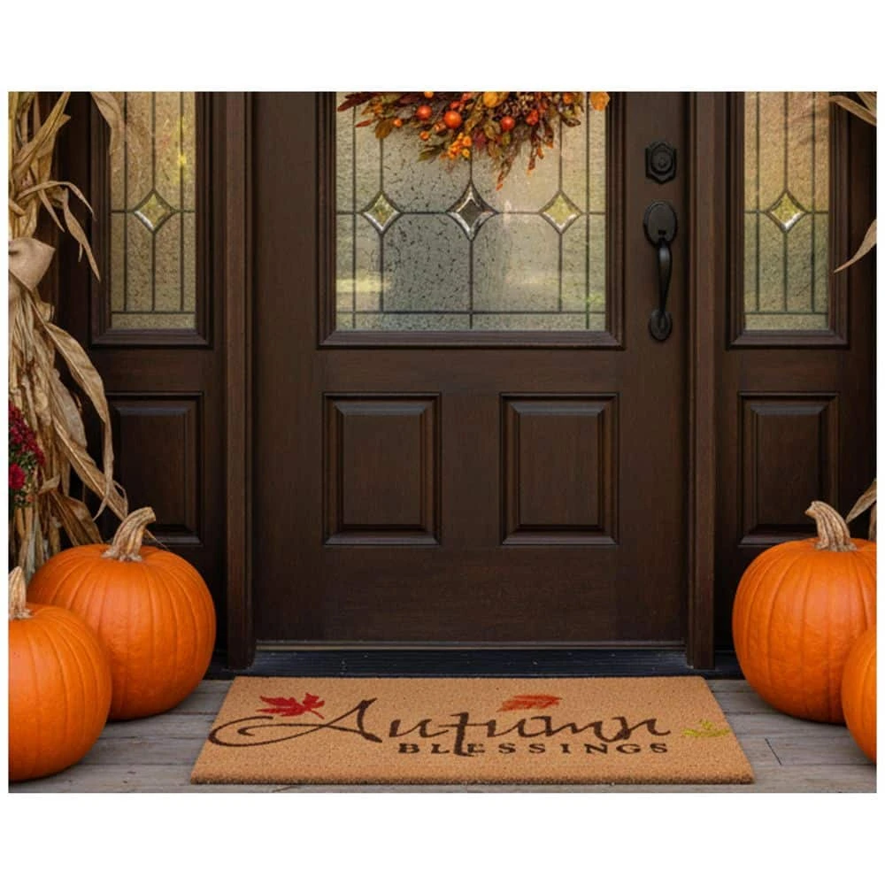 Autumn Blessings 17 In. X 29 In. Coir Door Mat 4 Autumn Blessings 17 In. X 29 In. Coir Door Mat - Image 4