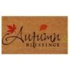 Autumn Blessings 17 In. X 29 In. Coir Door Mat