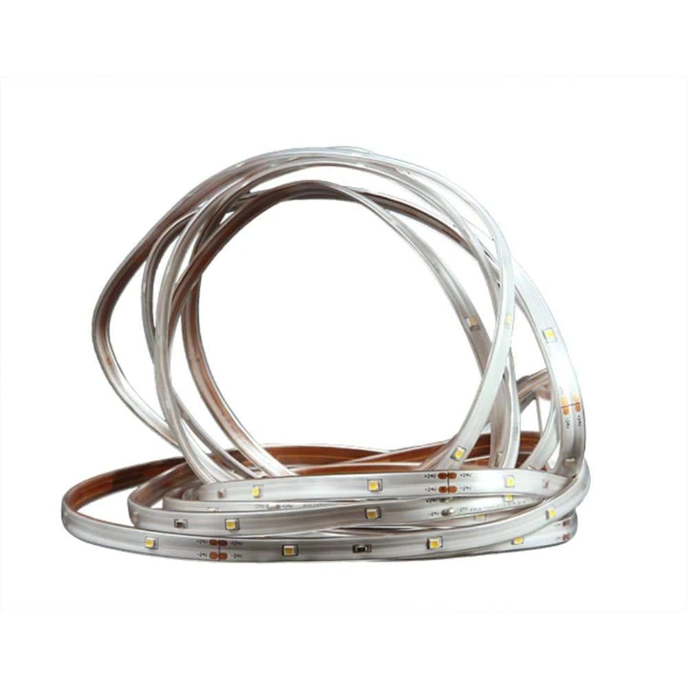 18 Ft. 72-Light Red LED Outdoor Christmas Linear Tape Lighting With White Finish 1 18 Ft. 72-Light Red LED Outdoor Christmas Linear Tape Lighting With White Finish