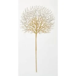 30 In. Glittered Coral Spray, Gold (Set Of 3)