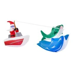14 Ft Santa In Boat Fishing Holiday Inflatable 8 14 Ft Santa In Boat Fishing Holiday Inflatable -The Home Depot Shop christmas inflatables 22oc43848 40 1000