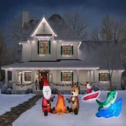 14 Ft Santa In Boat Fishing Holiday Inflatable 11 14 Ft Santa In Boat Fishing Holiday Inflatable -The Home Depot Shop christmas inflatables 22oc43848 66 1000