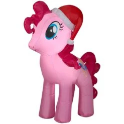 4 Ft. Tall Airblown-Pinkie Pie With Santa Hat-MD-Hasbro