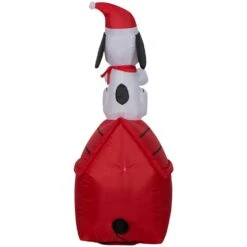 48.03 In. H X 22.84 In. W X 19.69 In. L Christmas Airblown Inflatable Snoopy On Dog House -The Home Depot Shop christmas inflatables g 110928 66 1000