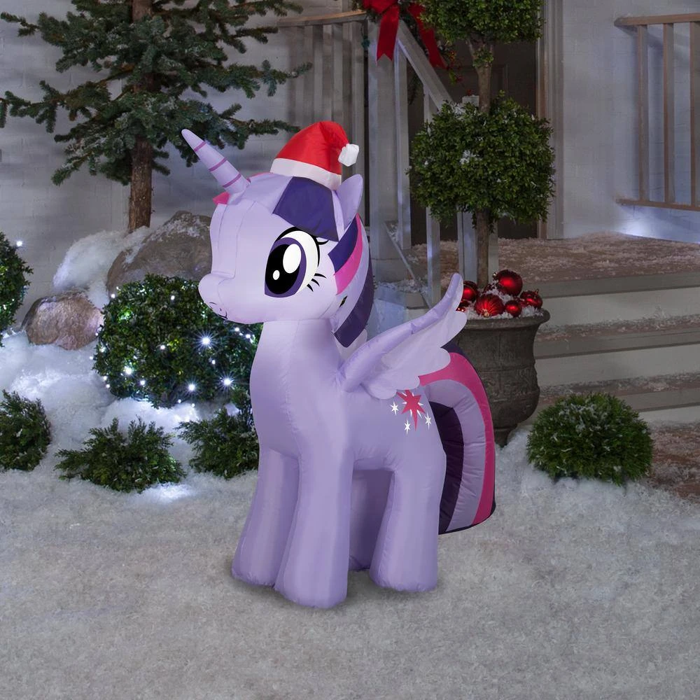 My Little Pony 3.5 Ft. Tall Airblown-Twilight Sparkle With Santa Hat-SM-Hasbro 2 My Little Pony 3.5 Ft. Tall Airblown-Twilight Sparkle With Santa Hat-SM-Hasbro - Image 2