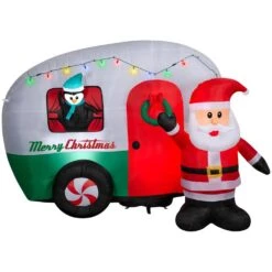 6 Ft. Tall X 5 Ft. W Christmas Inflatable Airblown-Merry RV Scene