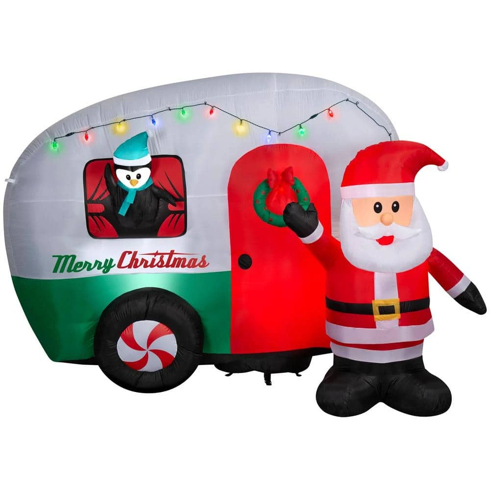 6 Ft. Tall X 5 Ft. W Christmas Inflatable Airblown-Merry RV Scene 1 6 Ft. Tall X 5 Ft. W Christmas Inflatable Airblown-Merry RV Scene