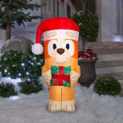 3.5' Tall Christmas Inflatable Airblown-Bingo W/Present-SM-Bluey -The Home Depot Shop christmas inflatables g 884526 31 1000