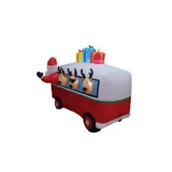 7 Ft. H X 5 Ft. W X 7 Ft. L LED Lighted Christmas Inflatable Vintage Holiday Van -The Home Depot Shop christmas inflatables hc 79348 66 1000