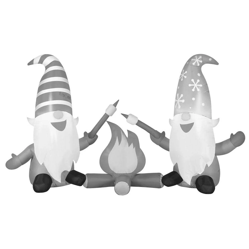 6' INFLATABLE CAMPFIRE GNOMES 1 6' INFLATABLE CAMPFIRE GNOMES