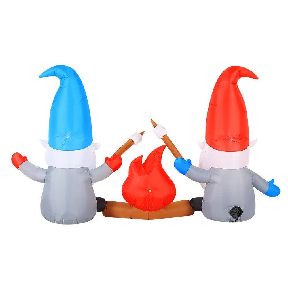 6' INFLATABLE CAMPFIRE GNOMES 4 6' INFLATABLE CAMPFIRE GNOMES - Image 4