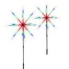 22 In. Sparkler LED Multi-Color Garden Light With Hanging Hooks Plus Ground Stakes Plus Remote Control