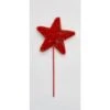 5 In. Star On 6 In. Pick, Red (Set Of 3)