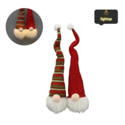 15 In. Gnome Plush Head Ornament With LED Light Home Decor (Set Of 2) 7 15 In. Gnome Plush Head Ornament With LED Light Home Decor (Set Of 2) -The Home Depot Shop christmas ornament sets abn5d012 rdgrn 4f 1000